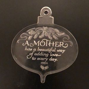 Vintage Hallmark 1984 Mother ornament